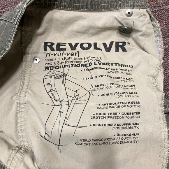 Kuhl Revolvr Pants Mens 30x32 Gray Hiking Utility Outdoors Vintage Patina Dye - Picture 13 of 16